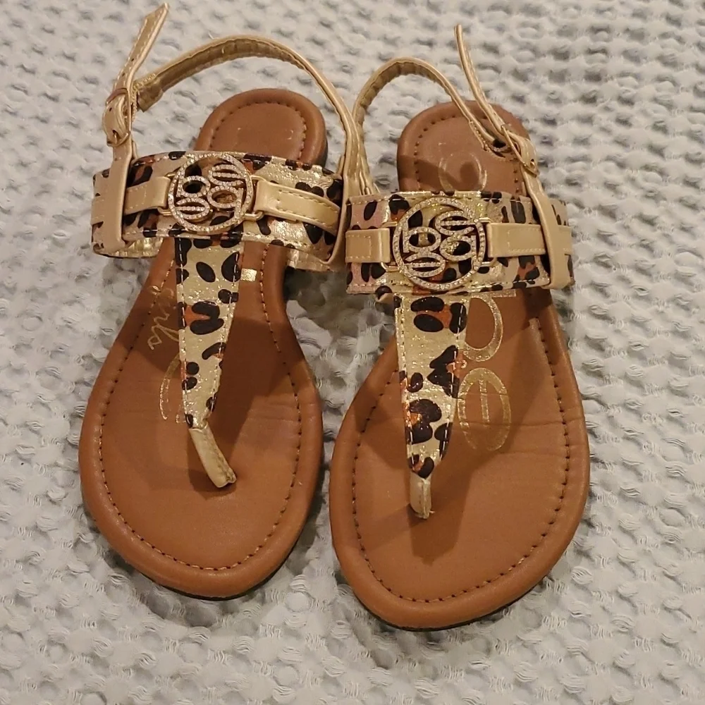 CHEETAH Bebe Girls Size 13 Sandals (#3)